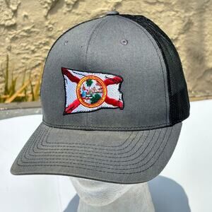 Gray Florida Flag Men's Hat